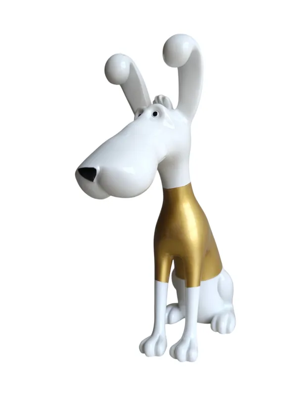 DOG-WHITE:_Scarlet_Pop_Art_Hound