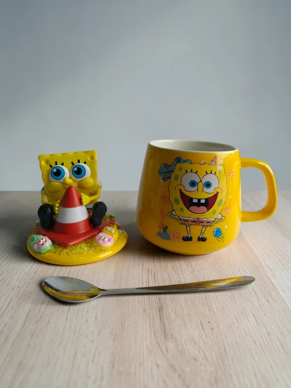 SpongeBob_3D-_Mug_&_Lid_Set_-Cone_Jelly_Jam_Edition