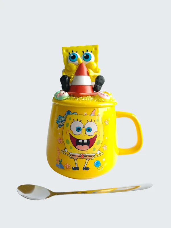 SpongeBob_3D-_Mug_&_Lid_Set_-Cone_Jelly_Jam_Edition
