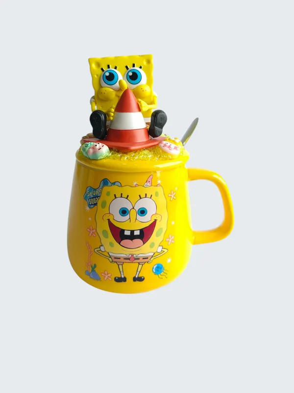 SpongeBob_3D-_Mug_&_Lid_Set_-Cone_Jelly_Jam_Edition