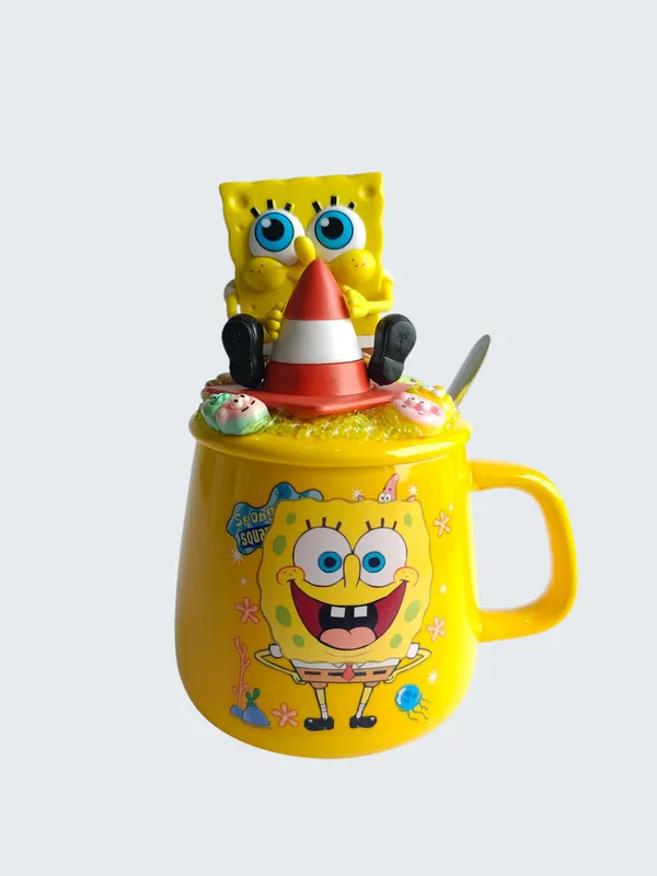 SpongeBob_3D-_Mug_&_Lid_Set_-Cone_Jelly_Jam_Edition
