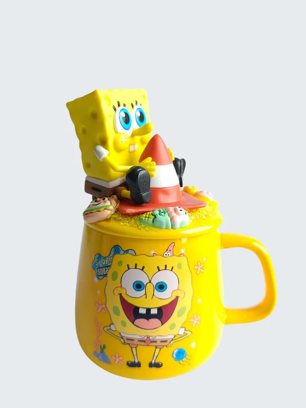 SpongeBob_3D-_Mug_&_Lid_Set_-Cone_Jelly_Jam_Edition
