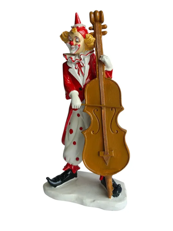 Cello_Musician_Clown_Figurine