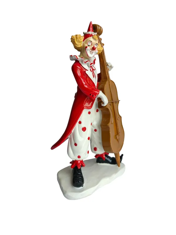 Cello_Musician_Clown_Figurine