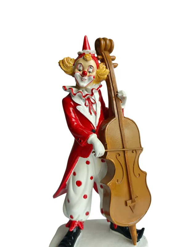 Cello_Musician_Clown_Figurine