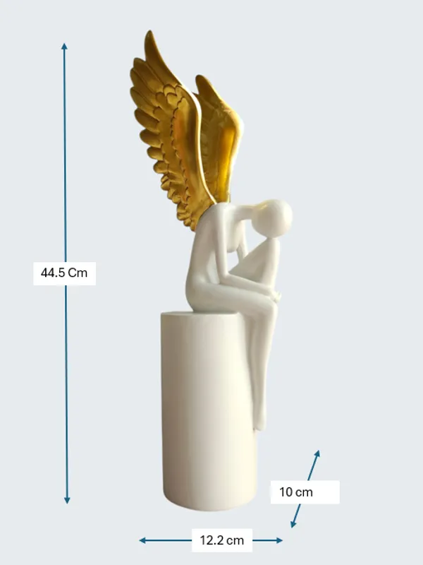 White_&_Golden_Lady_with_Wings