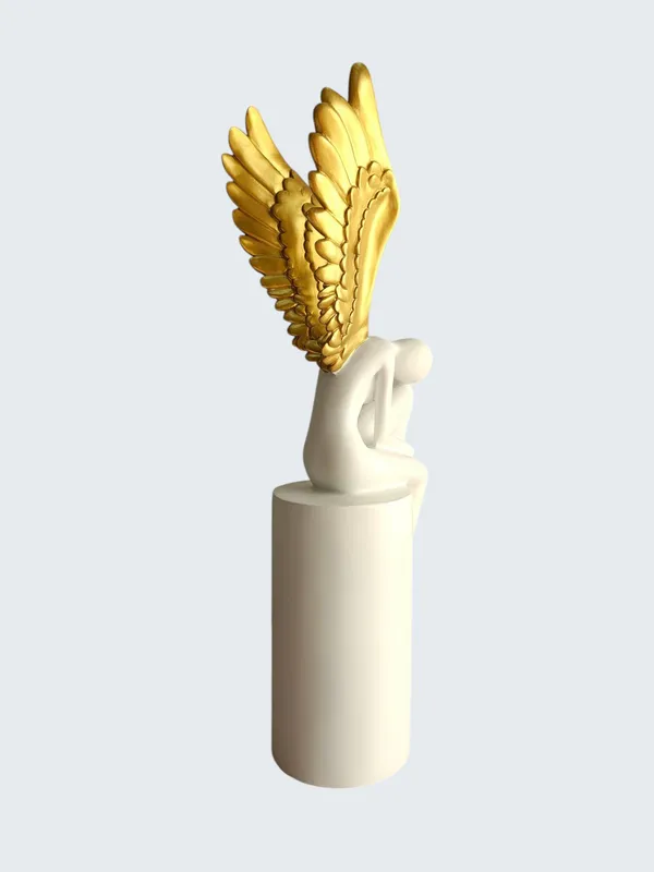 White_&_Golden_Lady_with_Wings