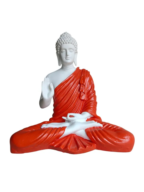 Serenity_Buddha_Idol_-_White_&_Orange_for_Peace_and_Mindfulness