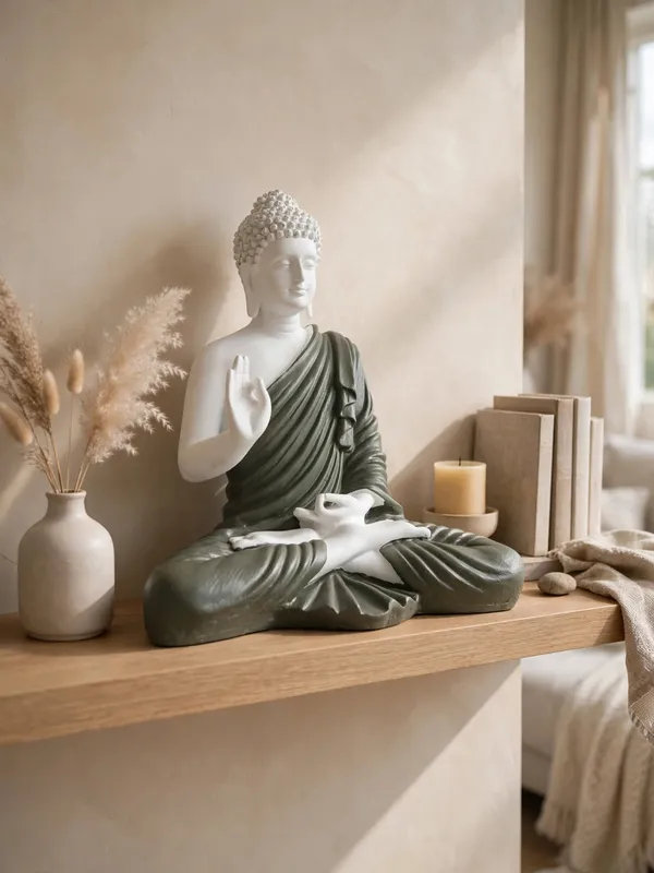 Serenity_Buddha_Idol_-_White_&_Sage_Green_for_Peace_and_Mindfulness