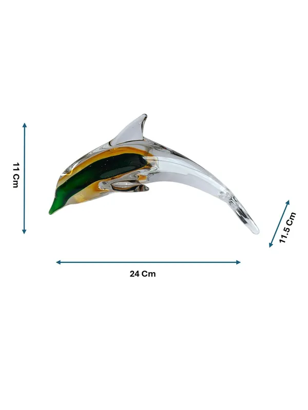 Sunset_Splash_-_Amber_&_Emerald_Handblown_Glass_Dolphin_Figurine