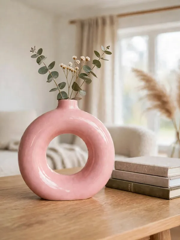 The_Pink_Donut_Vase_-_"Blush_Ring"