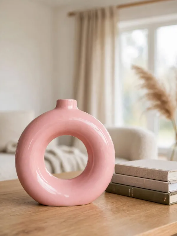The_Pink_Donut_Vase_-_"Blush_Ring"
