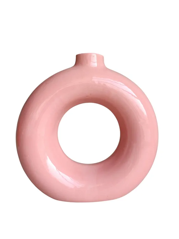 The_Pink_Donut_Vase_-_"Blush_Ring"