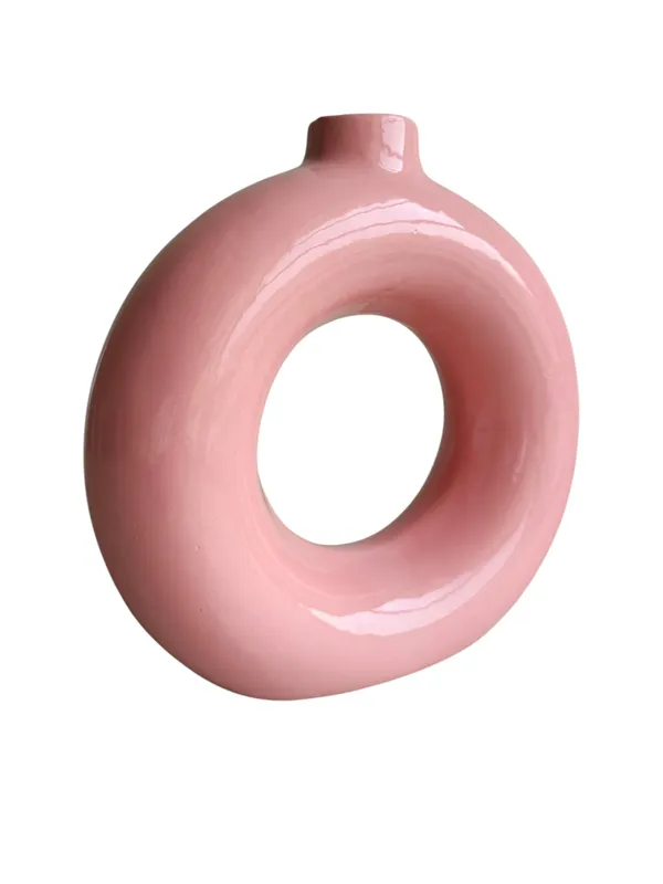 The_Pink_Donut_Vase_-_"Blush_Ring"