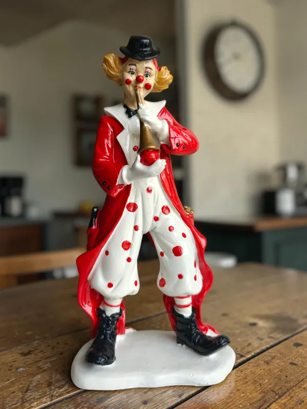 Vintage_Musical_Clown_Playing_Flute