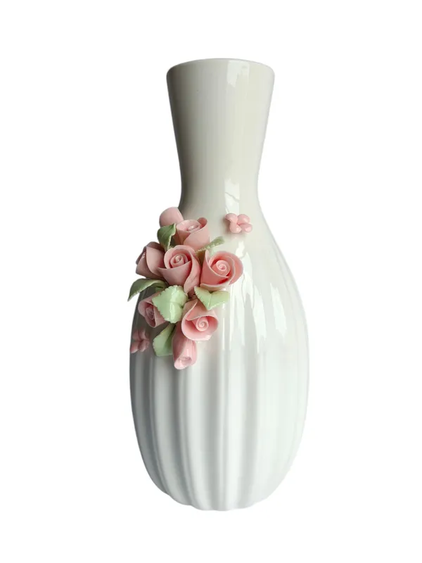 White_Ceramic_Vase_with_3D_Pink_Rose_Applique