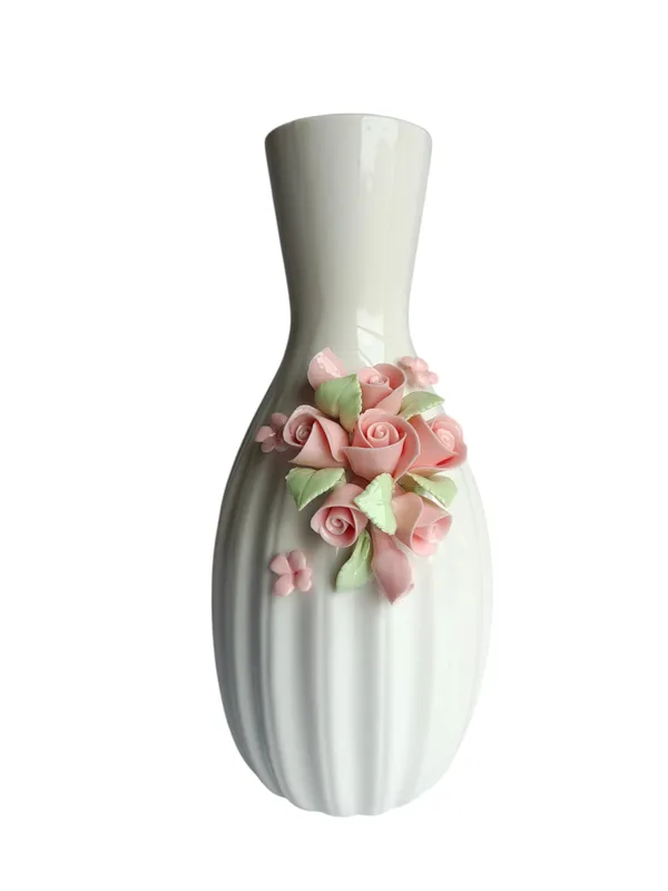 White_Ceramic_Vase_with_3D_Pink_Rose_Applique