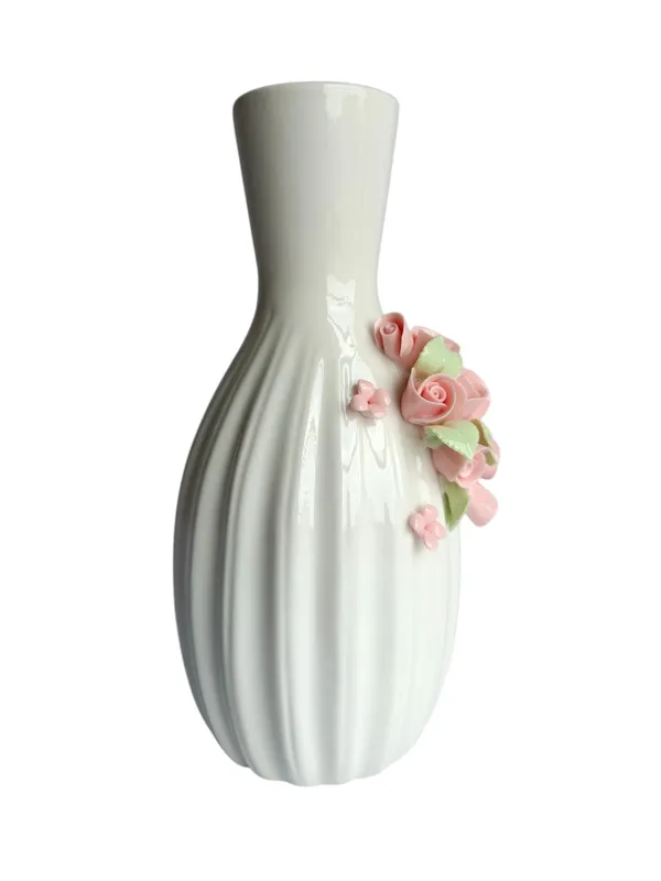White_Ceramic_Vase_with_3D_Pink_Rose_Applique
