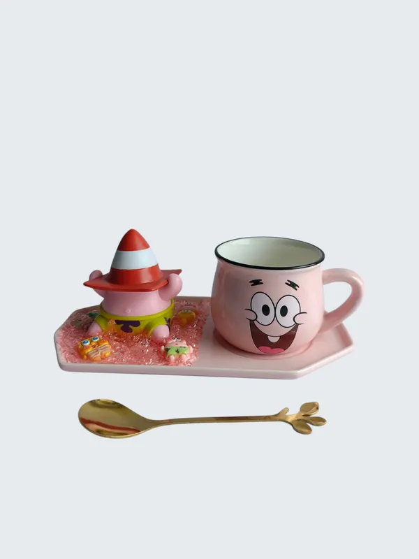 PatrickStar_3D-_Mug_&_Tray_Set-Cone_Jelly_Jam_Edition