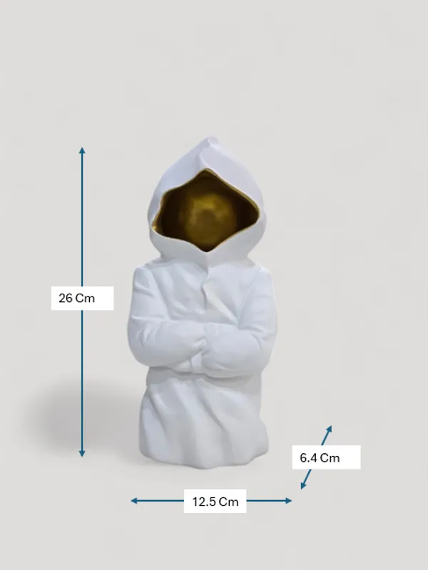 White_&_Golden_Ceramic_Premium_Hollow_Man
