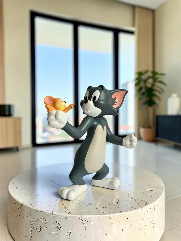 Tom_&_Jerry_Table_Decor_Figurine_-_Playful_Cartoon_Duo_Sculpture