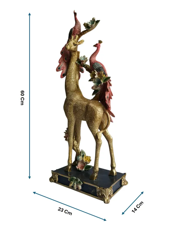 Golden_Giraffe_with_Twin_Peacocks_Sculpture_-_Luxury_Resin_Table_Decor