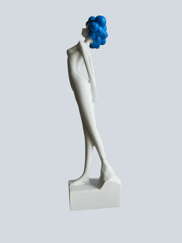 White_&_Blue_Polyresin_Premium_&_Elegant_Figurine
