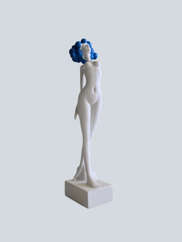 White_&_Blue_Polyresin_Premium_&_Elegant_Figurine