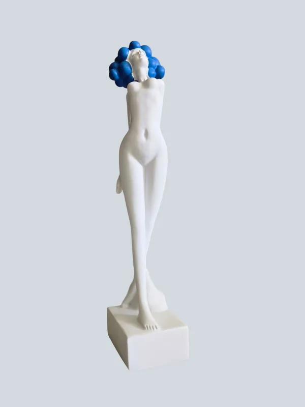 White_&_Blue_Polyresin_Premium_&_Elegant_Figurine