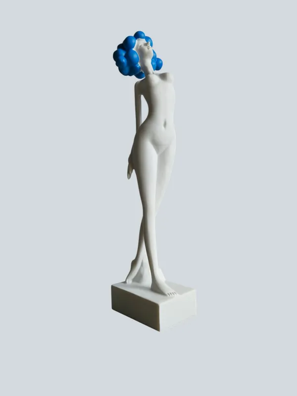 White_&_Blue_Polyresin_Premium_&_Elegant_Figurine