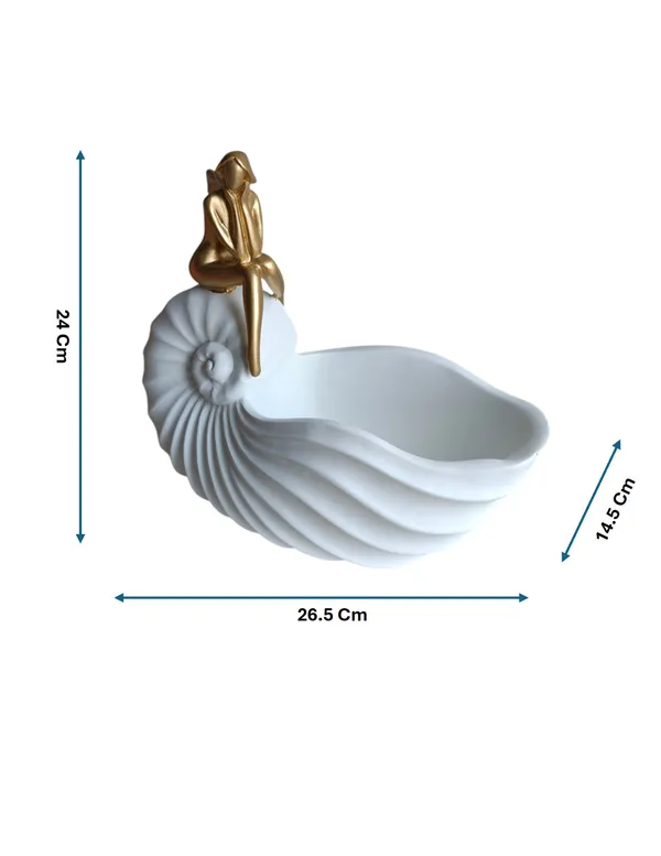 Lady_Shell_Bowl_-_Coastal_White_Shell_Storage_with_Gold_Figure
