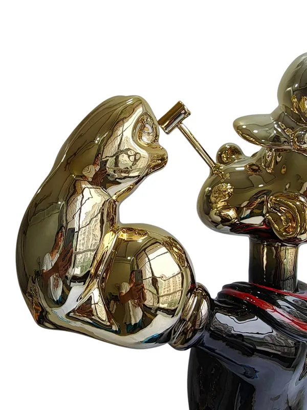 Chrome_Pop_Art_Popeye_The_Sailor_Showpiece_-_74.5_cm_Luxury_Electroplated_Sculpture