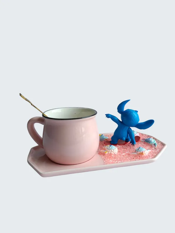 Stitch_3D-_Mug_&_tray_Set_-_Surfer_Watermelon_Edition