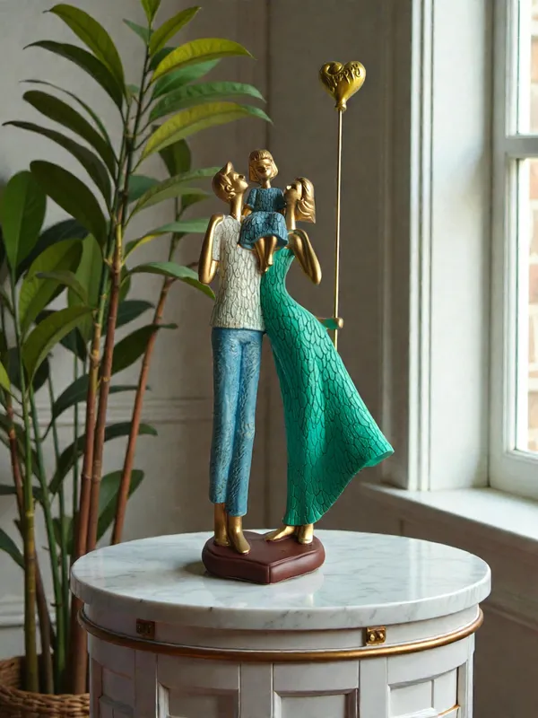 Parents_Girl_Figurine_Green_Dress
