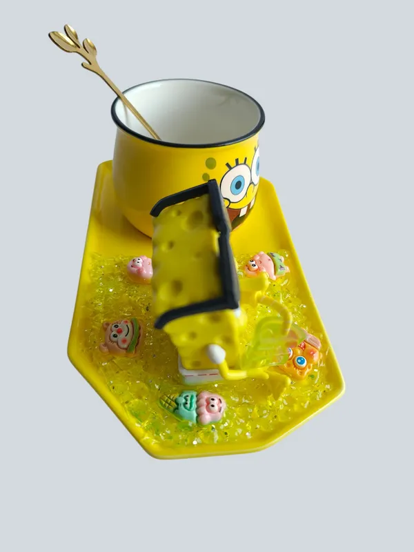 SpongeBob_3D-_Mug_&_Tray_Set_-SunGlasses_Beach_Edition