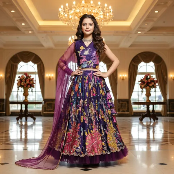 Premium_Quality_Wine_Color_Girls_Lehenga_Choli_Set_Ready_to_Wear