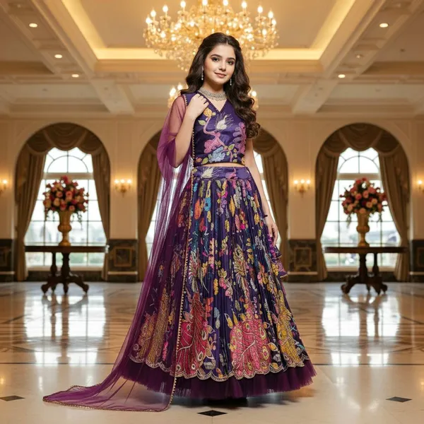 Premium_Quality_Wine_Color_Girls_Lehenga_Choli_Set_Ready_to_Wear