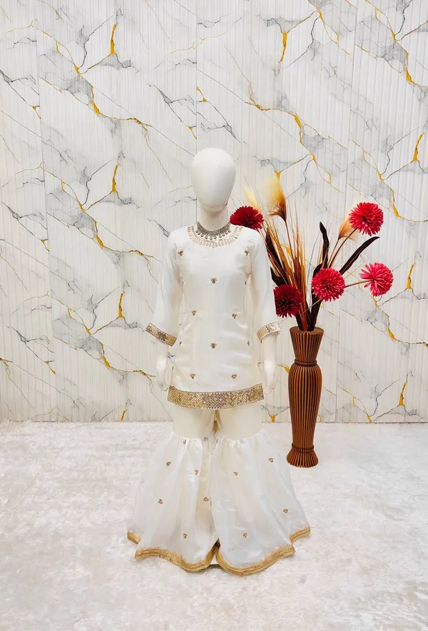 Trending_Launching_New_??signer_Party_Wear_Look_Heavy_Pure_GMY_SILK_Top_Sharara_&_Dupatta_Set