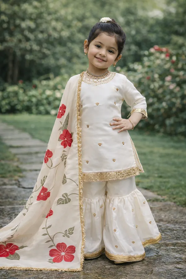 Trending_Launching_New_??signer_Party_Wear_Look_Heavy_Pure_GMY_SILK_Top_Sharara_&_Dupatta_Set
