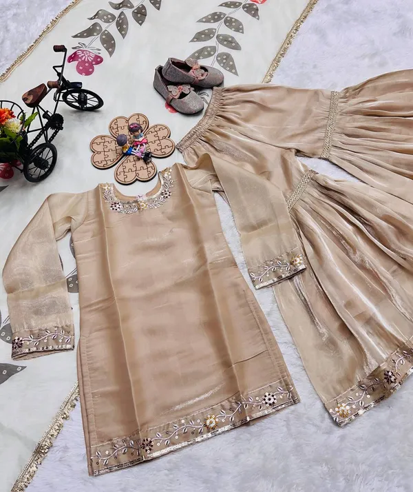 Launching_New_??signer_Party_Wear_Look_Heavy_Pure_GMY_SILK_Top_Sharara_&_Dupatta_Set