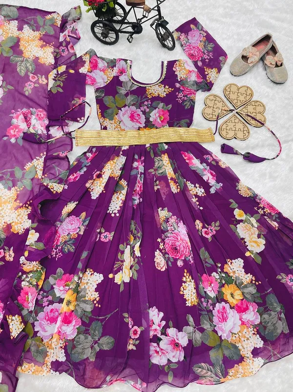 Violet_Presenting_New_Designer_Heavy_Faux_Georgette_With_Digital_Print_Work_Gown_For_Girls