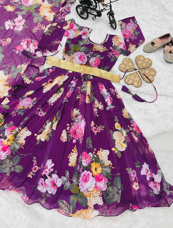Violet_Presenting_New_Designer_Heavy_Faux_Georgette_With_Digital_Print_Work_Gown_For_Girls