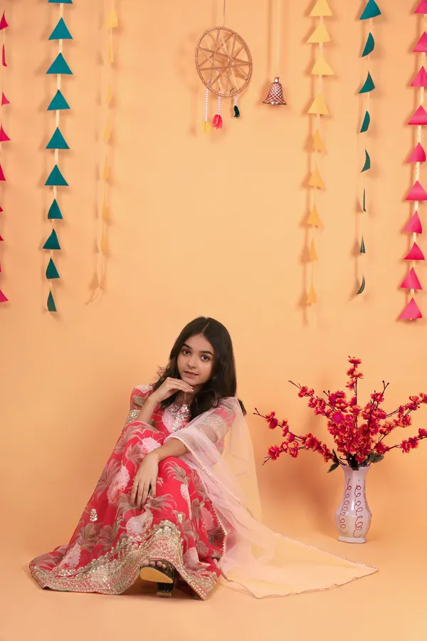 Red_New_Designer_Heavy_Faux_Georgette_Gown_For_Girls