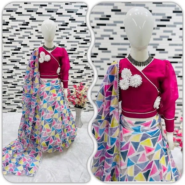 Pink_New_Designer_Heavy_Organza_Silk_Lehenga_-Choli_For_Girls