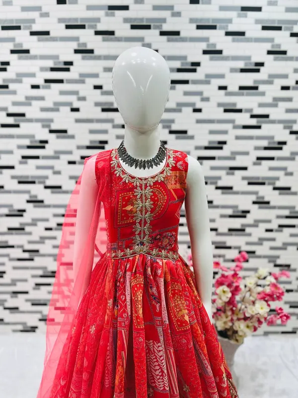 Pink_New_Designer_Heavy_Faux_Georgette_Embroidered_Sequins_Work_Gown_For_Girls