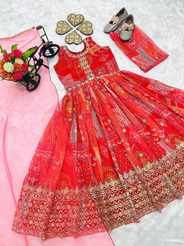 Pink_New_Designer_Heavy_Faux_Georgette_Embroidered_Sequins_Work_Gown_For_Girls