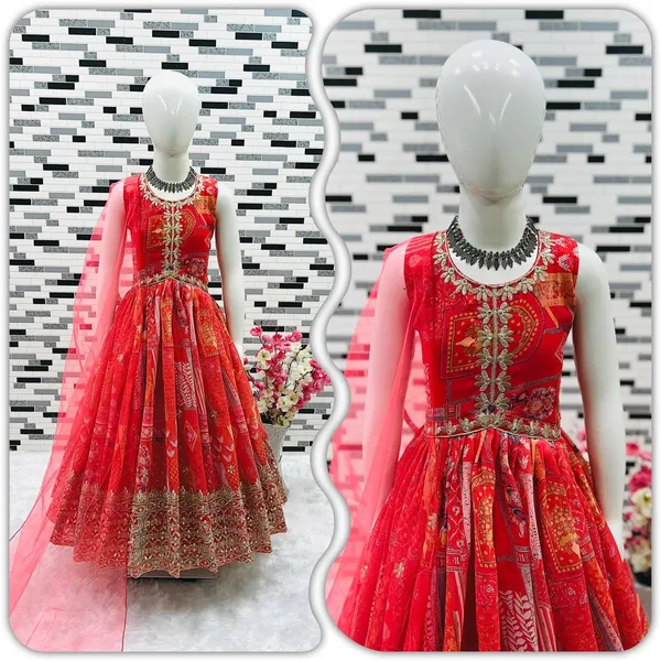 Pink_New_Designer_Heavy_Faux_Georgette_Embroidered_Sequins_Work_Gown_For_Girls