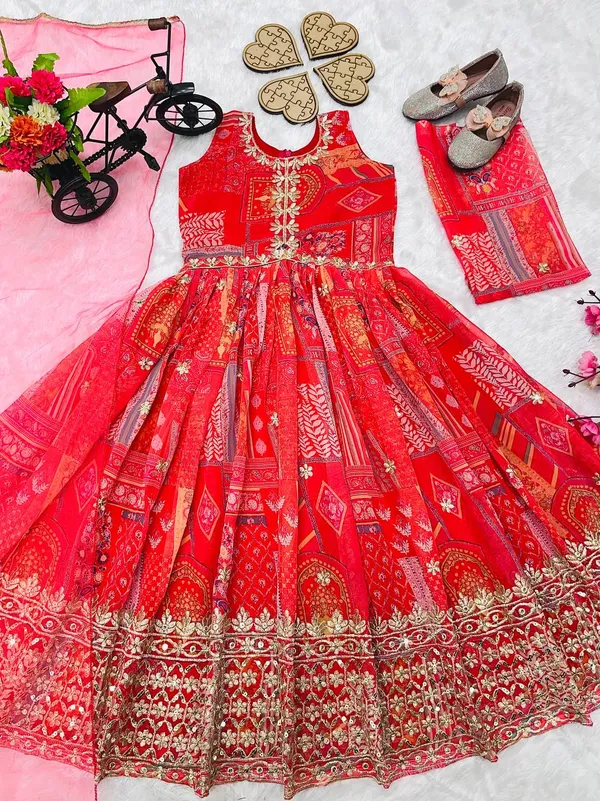 Pink_New_Designer_Heavy_Faux_Georgette_Embroidered_Sequins_Work_Gown_For_Girls