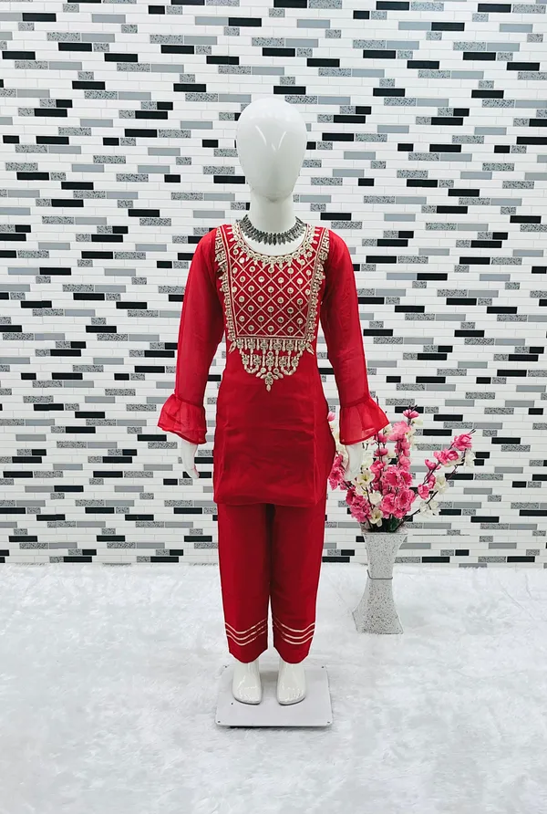 Maroon_New_Designer_Heavy_Faux_Georgette_Embroidery_Work_Top_And_Bottom_For_Girls