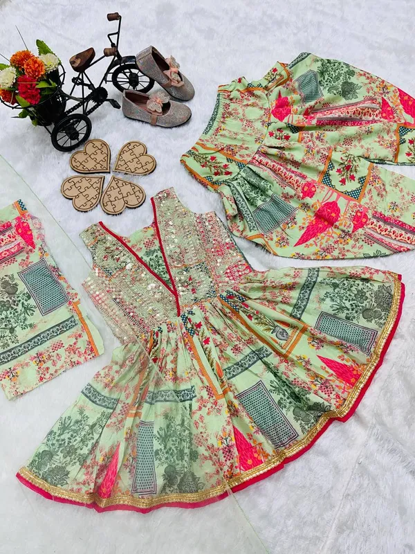 Green_Presenting_New_Designer_Dhoti_Salwar_Suit_For_Girls